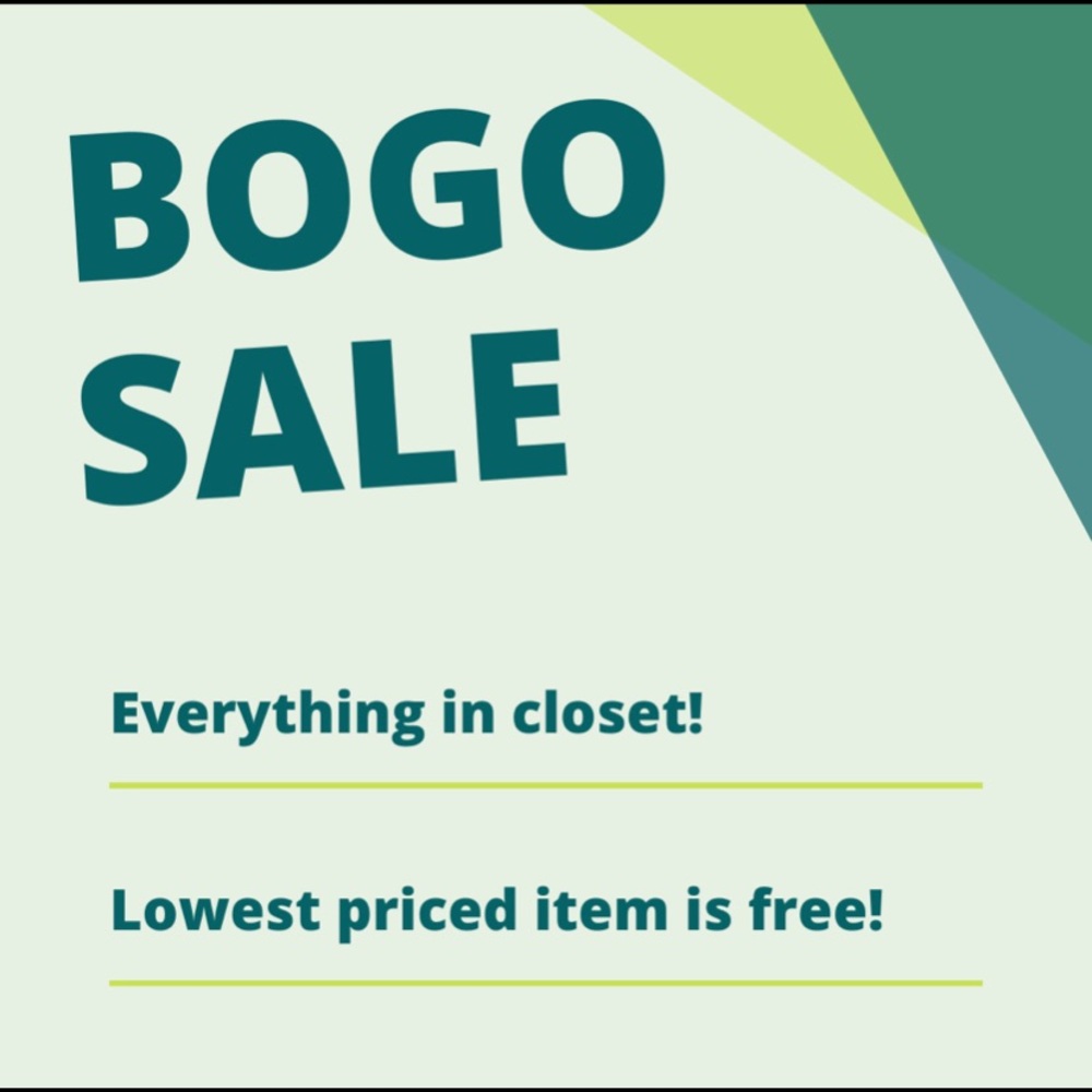 Everything on sale! Buy one, get one free!